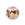 Beads wholesaler  - Murano bead round pink leopard 8mm (1)