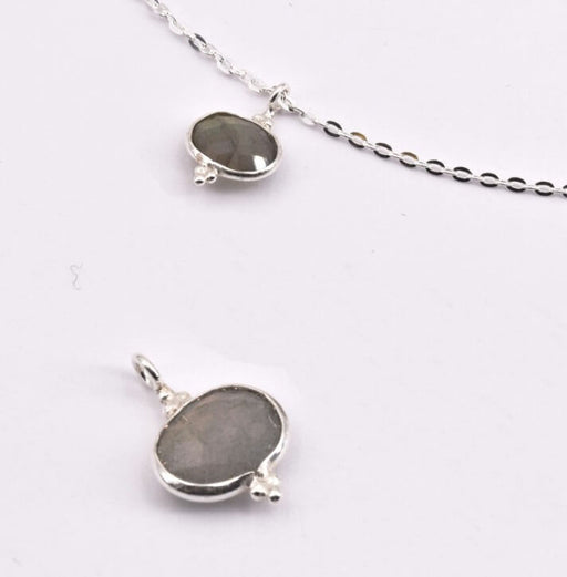 Buy Pendant oval Labradorite Set with silver 925 8x6mm (1)