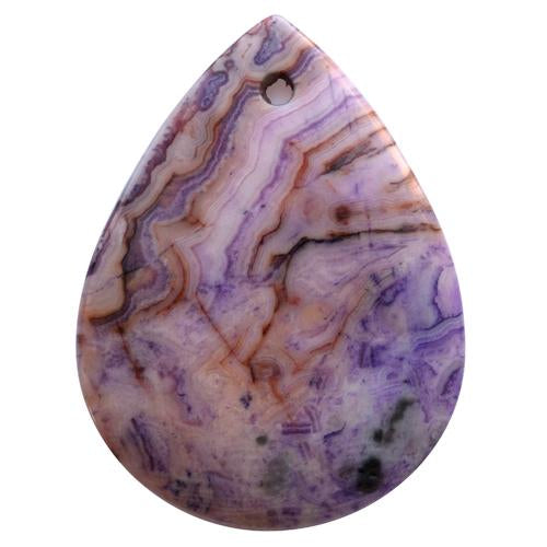 Buy Pear pendant blue Crazy lace agate purple 3.8x5cm (1)