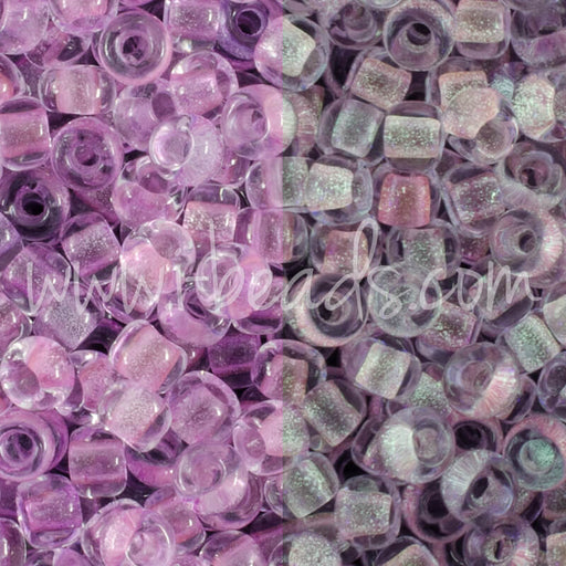 cc2724 - Toho beads 11/0 Glow in the dark dark pink/green pink (10g)