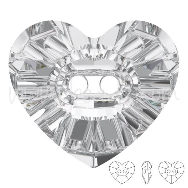 3023 Swarovski heart crystal button crystal 12x10.5mm (2)