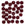 Beads wholesaler  - Honeycomb beads 6mm ruby red wine (30)