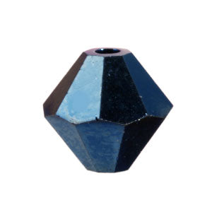 5328 Swarovski xilion bicone crystal metallic blue 2x 6mm (10)