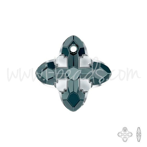 Buy Swarovski 6868 cross tribe pendant graphite light chrome Z 14mm (1)