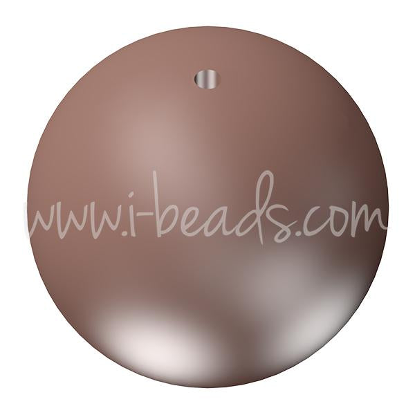 5810 Swarovski crystal velvet brown pearl 10mm (10)