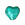 Beads wholesaler  - Murano bead heart emerald and silver 10mm (1)