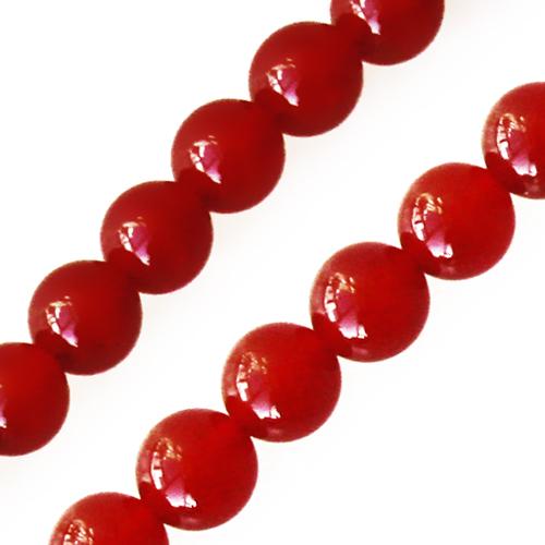 Red orange agate round beads 10mm strand (1)