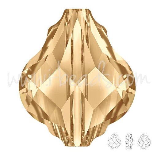 Buy Swarovski 5058 Baroque bead crystal golden shadow 14mm (1)