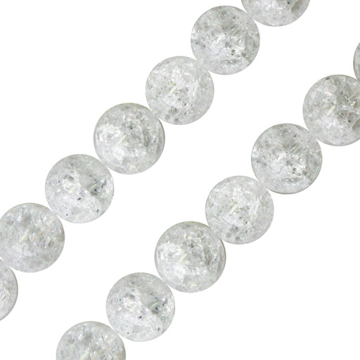 Crackled crystal quartz round beads 10mm strand (1)
