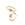 Beads wholesaler  - Screw clasp jewel pendant link with zirconium colour gold 25x13mm (1)