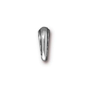 nouveau pinch bail silver plated 12mm (1)