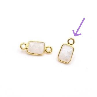 Moonstone Small Rectangle Pendant Set with 11x8mm (1)