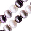 Freshwater pearls potato round shape grey mix 7mm (1)