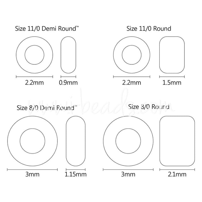 cc101 - toho demi round 11/0 transparent lustered crystal (5g)