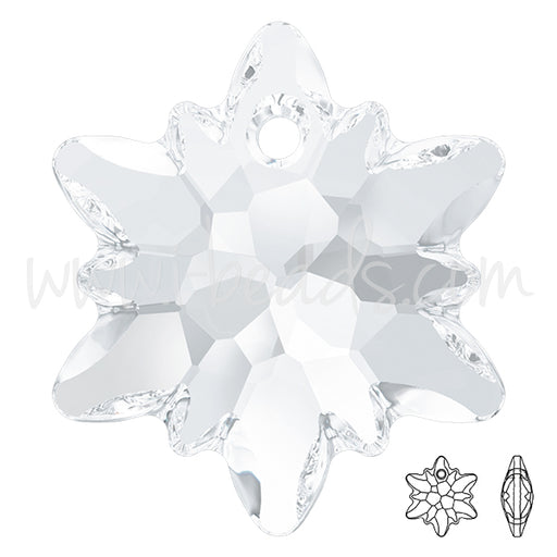 Swarovski 6748 Edelweiss pendant crystal 28mm (1)