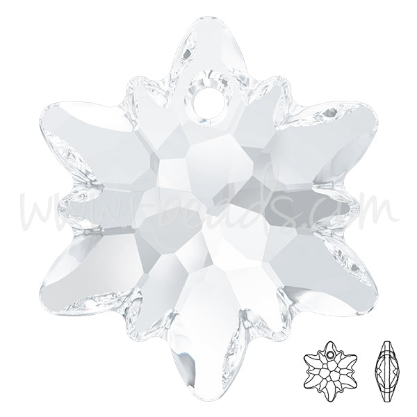 Swarovski 6748 Edelweiss pendant crystal 28mm (1)