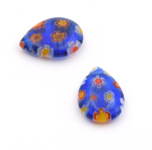 Millefiori Drop 14mm BLUE (2)