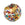 Beads wholesaler  - Murano bead round multi 12mm (1)