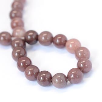 Natural brown Purple Aventurine Round Bead , 10mm, Hole: 1mm- about 36 beads/strand (sold per srand)
