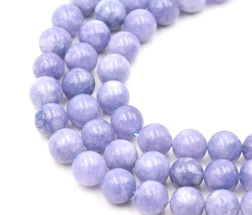 Dyed Natural Quartz Round Bead Strand, Imitation Aquamarine, 10mm (37 beads)