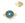 Beads Retail sales Link connector Apatite set with 12mm gold plated zircon (1)