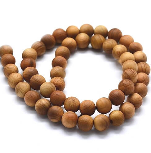wooden beads, round, 8mm, hole 1.5mm, approx 50 pcs (1 strand)