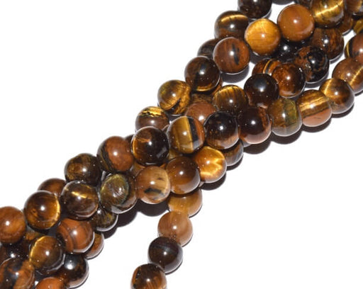 Tigers eye quartz round beads 6mm strand (1)