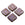 Beads Retail sales Czech pressed glass beads square with star purple and picasso 10mm (4)