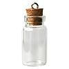 Buy Glass bottle pendant with cork 31x12mm (1)