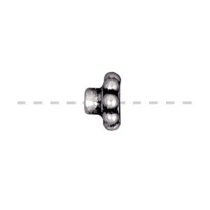 Bead aligner metal antique silver plated 6mm (2)