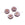 Beads Retail sales Czech pressed glass beads hibiscus flower pink and bronze 9mm (4)