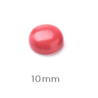 Round cabochon 10mm Bamboo coral (1)
