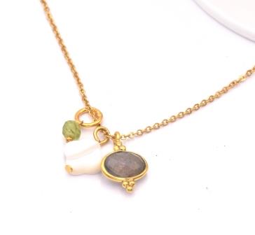 Colors: Necklace gemstones pendants