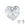 Beads wholesaler  - Swarovski 6228 heart pendant crystal silver patina effect 10mm (1)