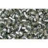 cc29b - toho hexagon beads 2.2mm silver lined grey (10g)