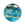 Beads wholesaler  - Murano bead round blue and gold 12mm (1)