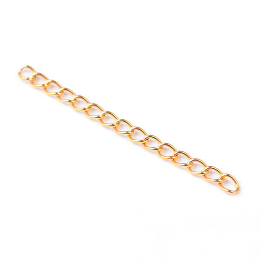 Extender chain STAINLESS STEEL golden 50x3mm (2)