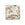 Beads wholesaler  - Murano bead square gold and silver 10mm (1)