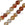Beads Retail sales Stripe Agate Orange Round beads 6mm strand (1)