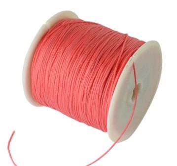 Buy Nylon braided cord - 0.8mm- salmon - coral -(3m)