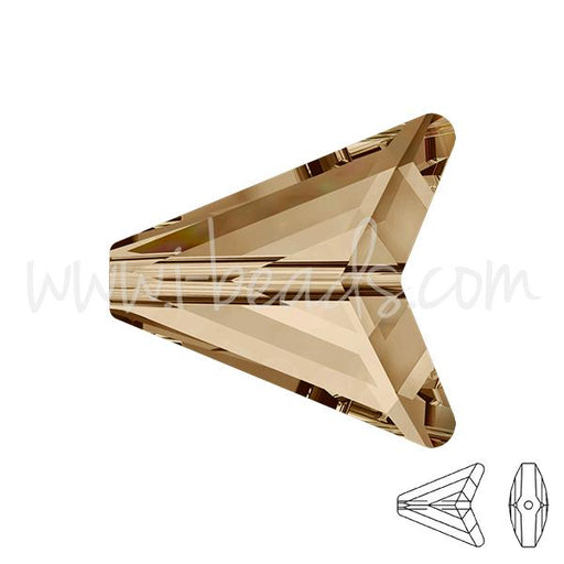 Swarovski 5748 Arrow bead crystal golden shadow 16mm (1)