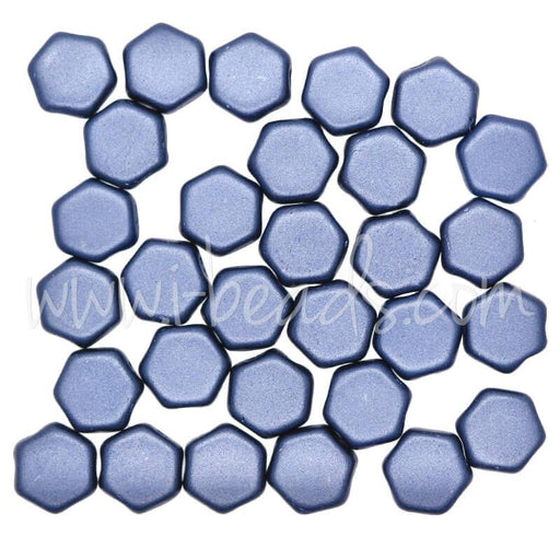 Buy Honeycomb beads 6mm pastel montana blue (30)
