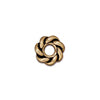 Buy Twisted spacer metal antique gold plated 7.5x2mm (2)