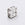 Beads wholesaler  - Rhinestone squaredelle crystal on metal silver finish 6mm (2)