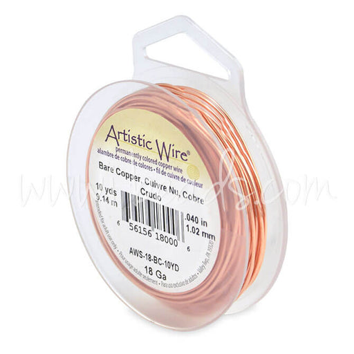 Artistic wire 18 gauge bare copper, 9.1m (1)