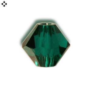 5328 Swarovski xilion bicone emerald 4mm (40)