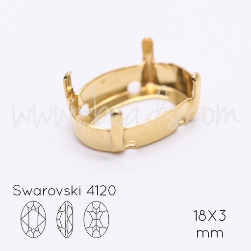 Sew on setting for swarosvki 4120 18x13mm gold plated (1)