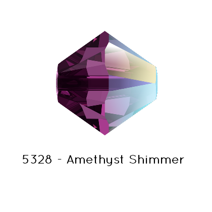 Buy Swarovski 5328 Xilion beads Amethyst Shimmer - 6mm (10)