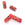 Beads Retail sales Millefiori TUBE appx:16mm RED (2)