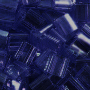 Cc151 - Miyuki tila beads transparent cobalt 5mm (25)